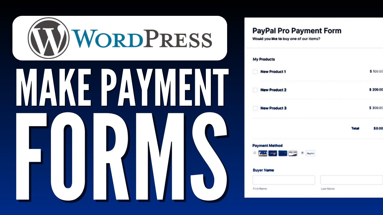 How To Make Payment Forms In WordPress | Easy Tutorial (2023) - YouTube