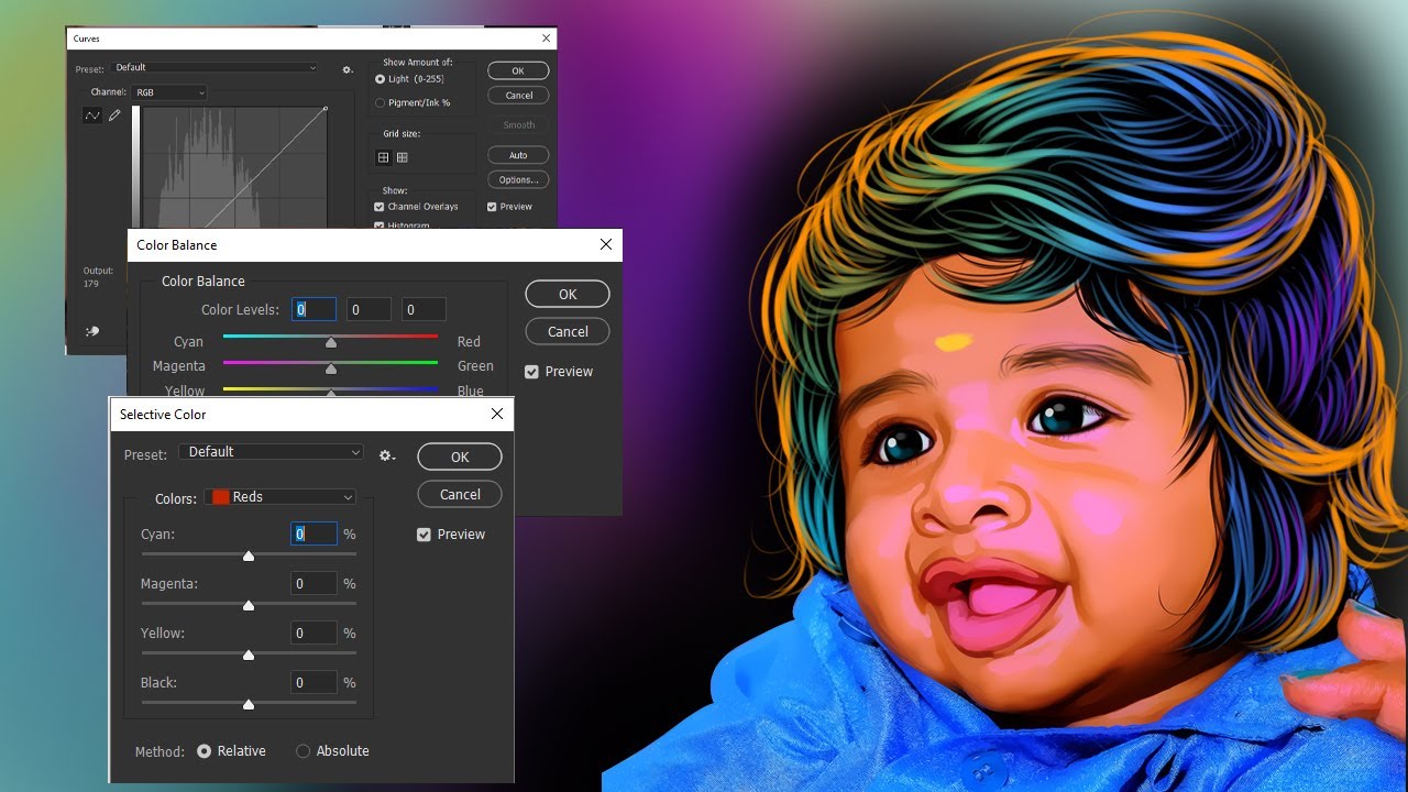 Oil painting colour correcting tip and tricks new and advance digital
