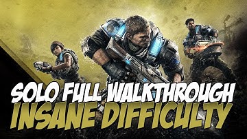 Gears of War 4 Solo Insane Walkthrough Full Game (No Commentary)