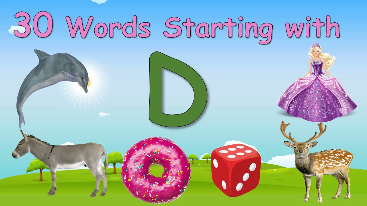 30 Words Starting with Letter D || Letter D words || Words that ...