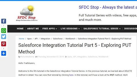 Salesforce Integration Tutorial Part 5 - Exploring PUT Method