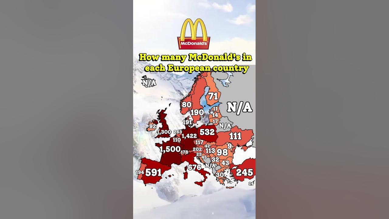 How many McDonald's stores there are in Europe YouTube