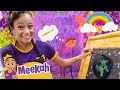 Meekah Builds a Tower of Blocks and Paints | Educational Videos for Kids | Blippi and Meekah Kids TV