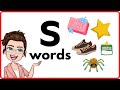 WORDS THAT START WITH LETTER Ss S Words Phonics Initial Sounds LEARN LETTER Ss 