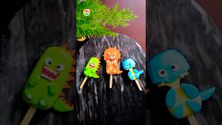 Deliciosos cake pops con forma de dinosaurio