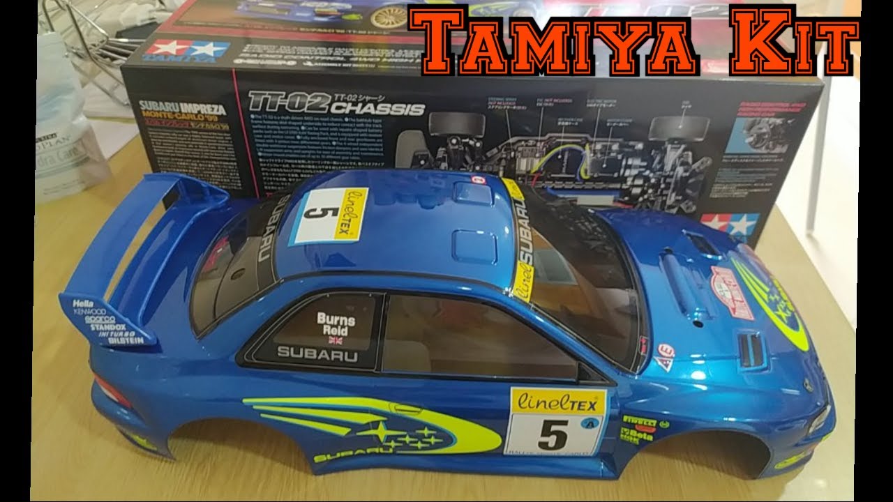 Tamiya Kit 58631 Subaru Impreza 99 Monte Carlo Body Paint and Stickers Slideshow