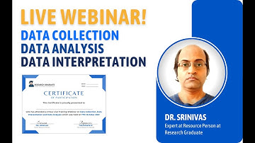 Webinar on Data Collection, Data Analysis and Data Interpretation