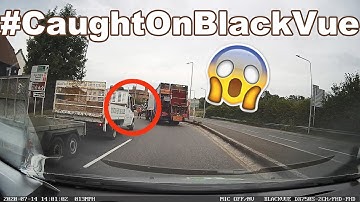 Close Call With a Garbage Truck Man #CaughtOnBlackVue