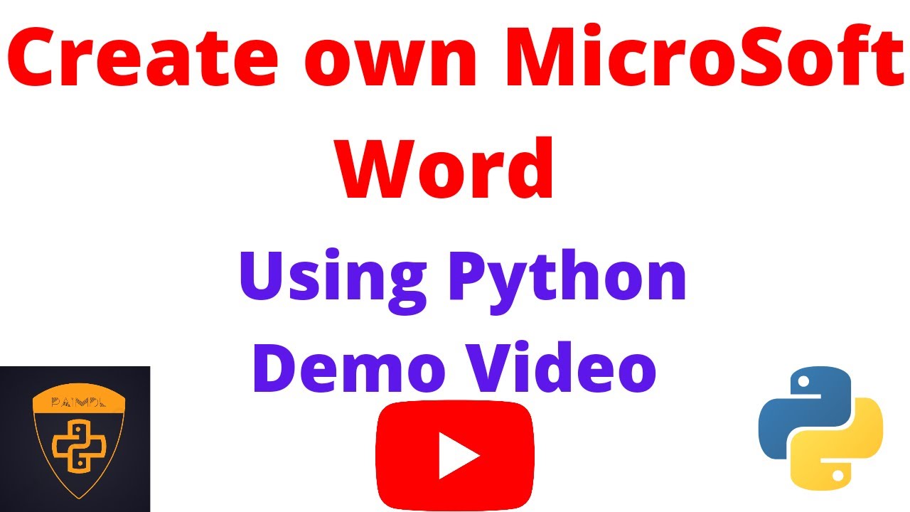 01 Create MS Word using Python in Hindi | Demo Video | Python Project ...