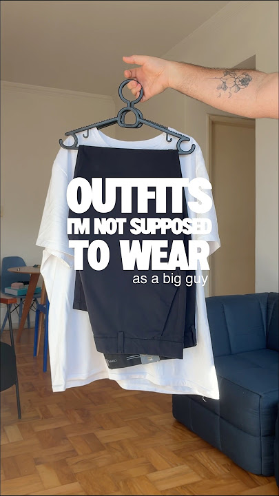 Big guys CAN’T wear slim clothes? #mensfashion #plussizemenswear