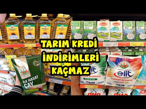 TARIM KREDİ YAĞ ÇAY SÜT DETERJAN İNDİRİMLERİ❗ONLARCA ÜRÜNDE İNDİRİM💯TARIM KREDİ MARKET FİYATLARI