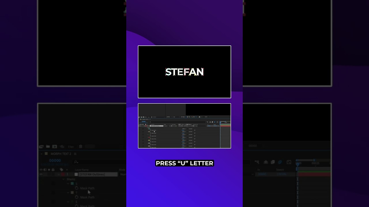 Morph Effect Between Multiple Words in After Effects!