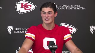 RB Louis Rees-Zammit speaks at Chiefs rookie minicamp