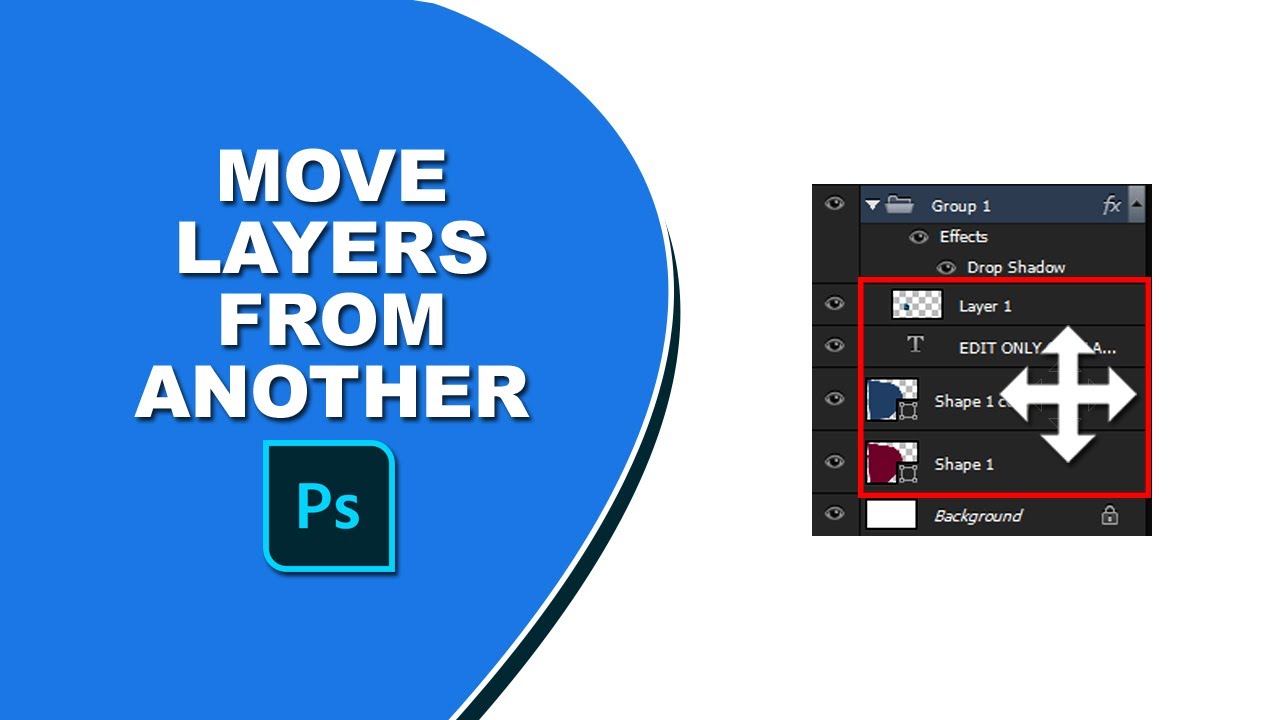 how to move an object from one photo to another in photoshop - YouTube