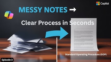 Copilot in Word: Turn Messy Notes into a Clear Process Guide