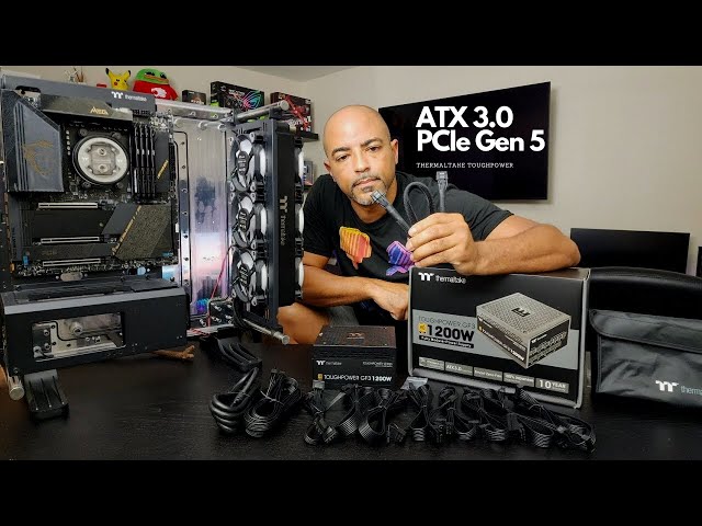 ATX 3.0 PCIe Gen 5 PSU - Thermaltake TOUGHPOWER GF3 1200w