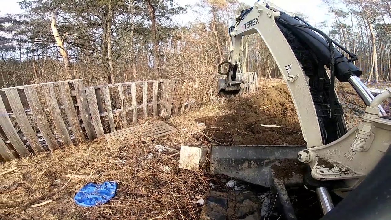 Landscaping With Excavator
