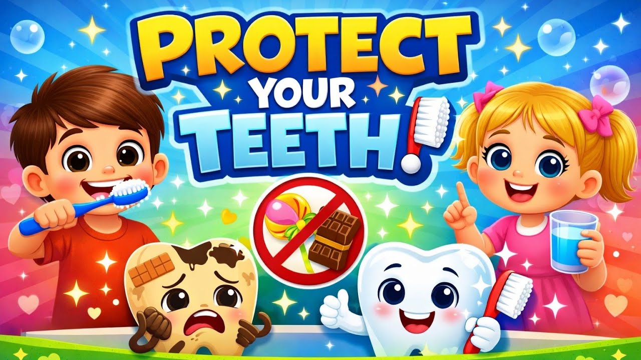 Let’s Protect Our Teeth! 🦷 | Fun Cavities Song for Children | Healthy Smile Kids Song😝