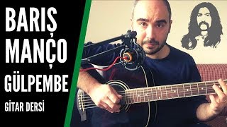 Video thumbnail of "Barış Manço - Gülpembe (Gitar Dersi) Akor Solo Tab Arpej"