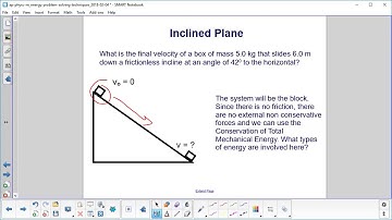 AP Physics C Work and Energy Prob Solv Inclined Plane Problem and Explanation