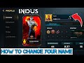 How to change your profile name in INDUS BATTLE ROYALE