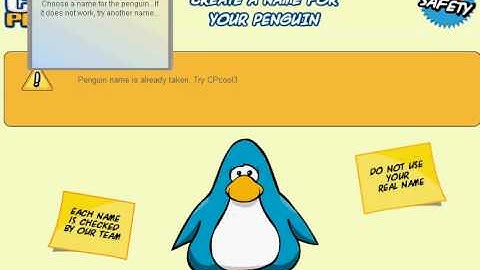 How to make new account on Club Penguin  tutorial