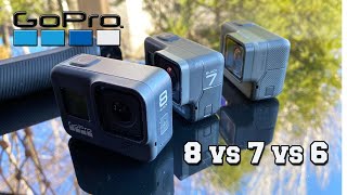 GoPro Hero 8 Black. Сравнение GoPro 8 vs GoPro 7 vs GoPro 6