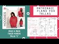 Trazo de polera con capucha y bolsillo canguro / Hoddie talla S / Paso a paso / Diy