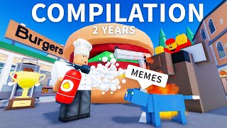 ROBLOX Cook Burgers  Funny Moments & Memes (COMPILATION)