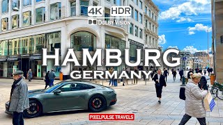 Hamburg  Germany | Spring Walking Tour in Hamburg |4K HDR 60fps|