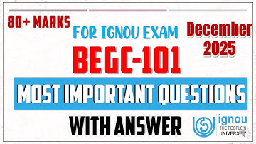 BEGC 101   important questions answer for ignou december exam 2025 | indian classical literature