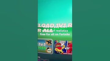 How to play 1v1v1 reload 1v1 realistics free for all on Fortnite