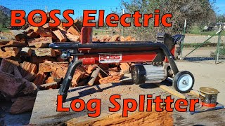 Electric Log Splitter by Boss Industrial demo