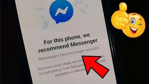 How to Fix Messenger Lite is no longer available |How to Solve Messenger Lite is no longer available