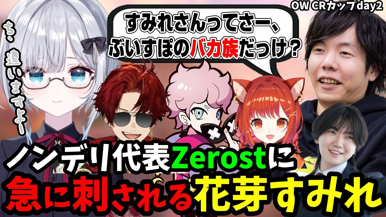 【OW CRカップ】楽しく雑談している最中にとんでもない質問をしてきたZerostに困惑する花芽すみれ【花芽すみれ/ぶいすぽ/切り抜き/OW】