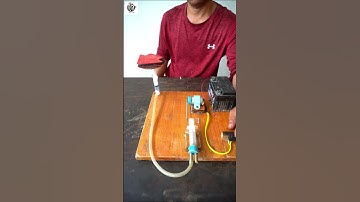 How to Make Air Compressor with Syringe #shorts #syringeaircompressor #aircompressor #diyairpump #4u