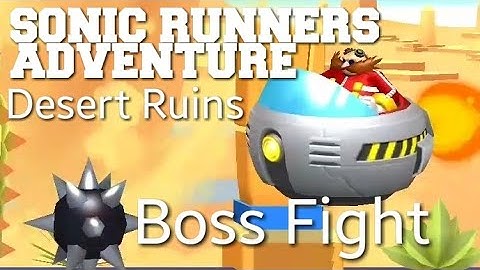 Sonic Runners Adventure Desert Ruins BOSS FIGHT Walkthrough Gameplay Android/iOS