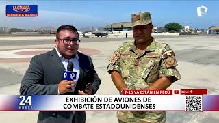 Dos cazas F-16 de EE.UU. participarán de exhibición en la Base Aérea Las Palmas