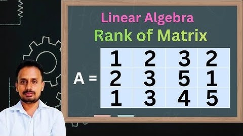 Rank of matrix | linear algebra | Part 1
