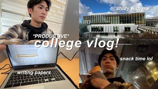 COLLEGE VLOG 📚 last day of classes, writing papers, acting lesson