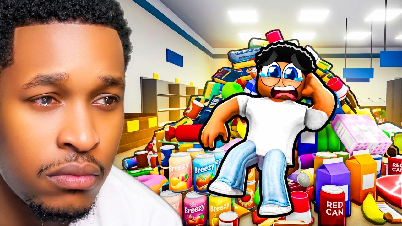 ROBLOX CLEAN THE SUPERMARKET..