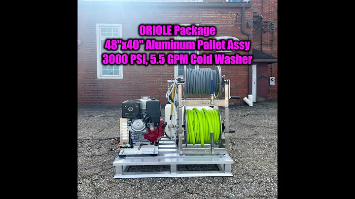 ORIOLE: 5.5 GPM Pressure Washing Skid - Perfect for Van Installs, Trailers, or Trucks