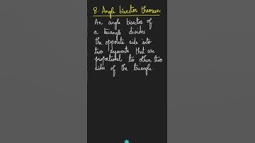 Angle bisector theorem | TRIANGLE THEOREM SERIES | Episode 8 #anglebisectortheorem #solvestream