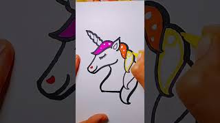 Cute Unicorn Drawing And Coloring Snehas Simple Draw