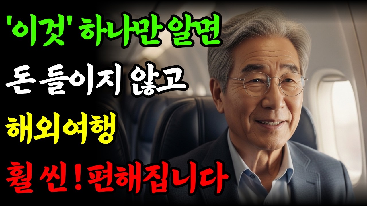 공항에서 줄 서지 마세요! 시니어만을 위한 비행기 특권 l 노년여행 l 노년건강 l 오디오북 l