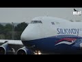 SILKWAY 747 FULL POWER SHORT TAKE-OFF RUN AT EMA 💪🏻🔊🔊