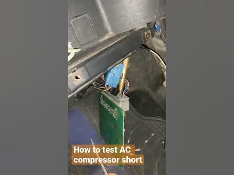 Easy way to test AC compressor current from engine control unit #car #