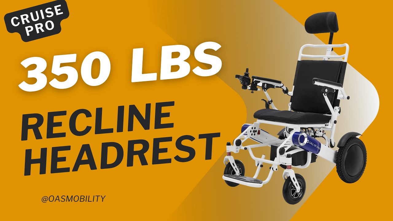 Reclining Power Wheelchair Demo (Recline + Headrest) | OAS Cruise Pro