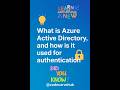 🔐What is Azure Active Directory (Entra ID)? |Cloud Authentication #codecarvehub #cloud #azureaad