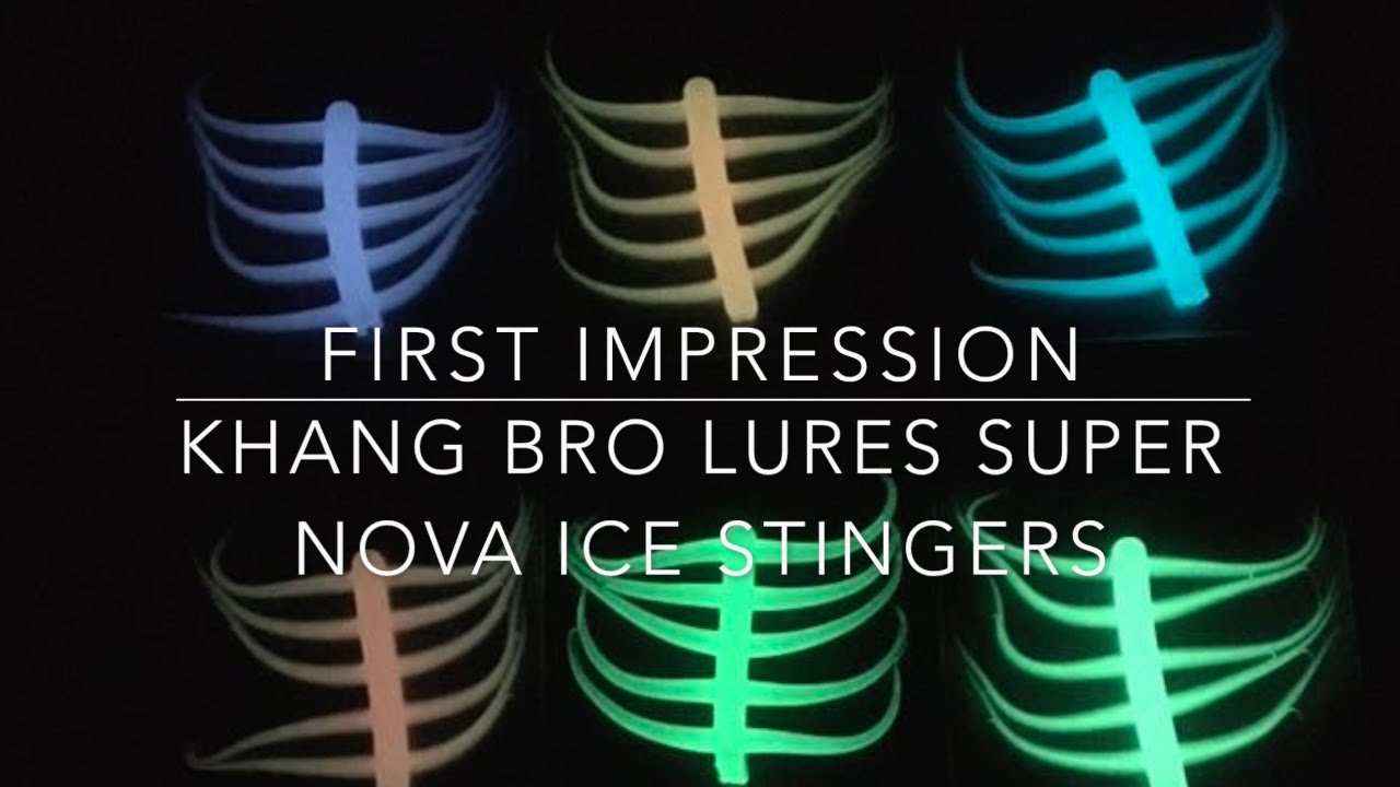 bass khang lures Khang Bro Lures Super Nova Ice Stingers